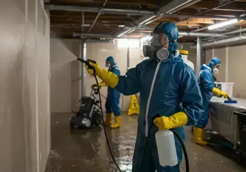 Basement Sanitization and Antimicrobial Treatment process in Gering, NE